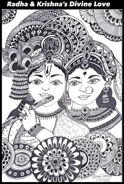 RADHA & KRISHNA'S DIVINE LOVE